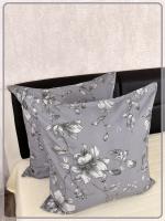 Наволочки на молнии Ив. бязь Грация вид 8 серый 2 шт.