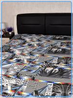 Детская простыня Ивановская бязь Аниме вид 8/2 темно-серый