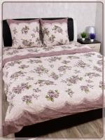 Постельное белье Шуйская бязь Букетики коричневые 20523-1