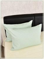 Наволочки на молнии Ив. бязь Клеточка вид 3/2 мятный 2 шт.