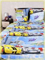 Детское постельное белье поплин артдизайн Суперкар основа