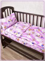 Детское постельное белье бязь Цирк вид 3 розовый