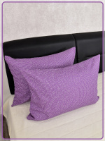 Наволочки на молнии Ив. бязь Конфетти вид 2/2 фиолетовый 2 шт.